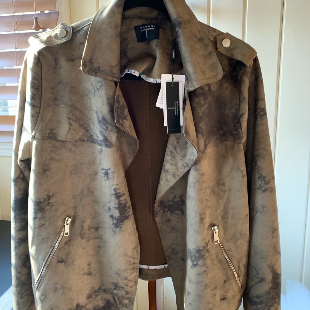 Tahari Brown Gray Jacket